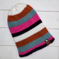 Knit Beanie Striped Brights