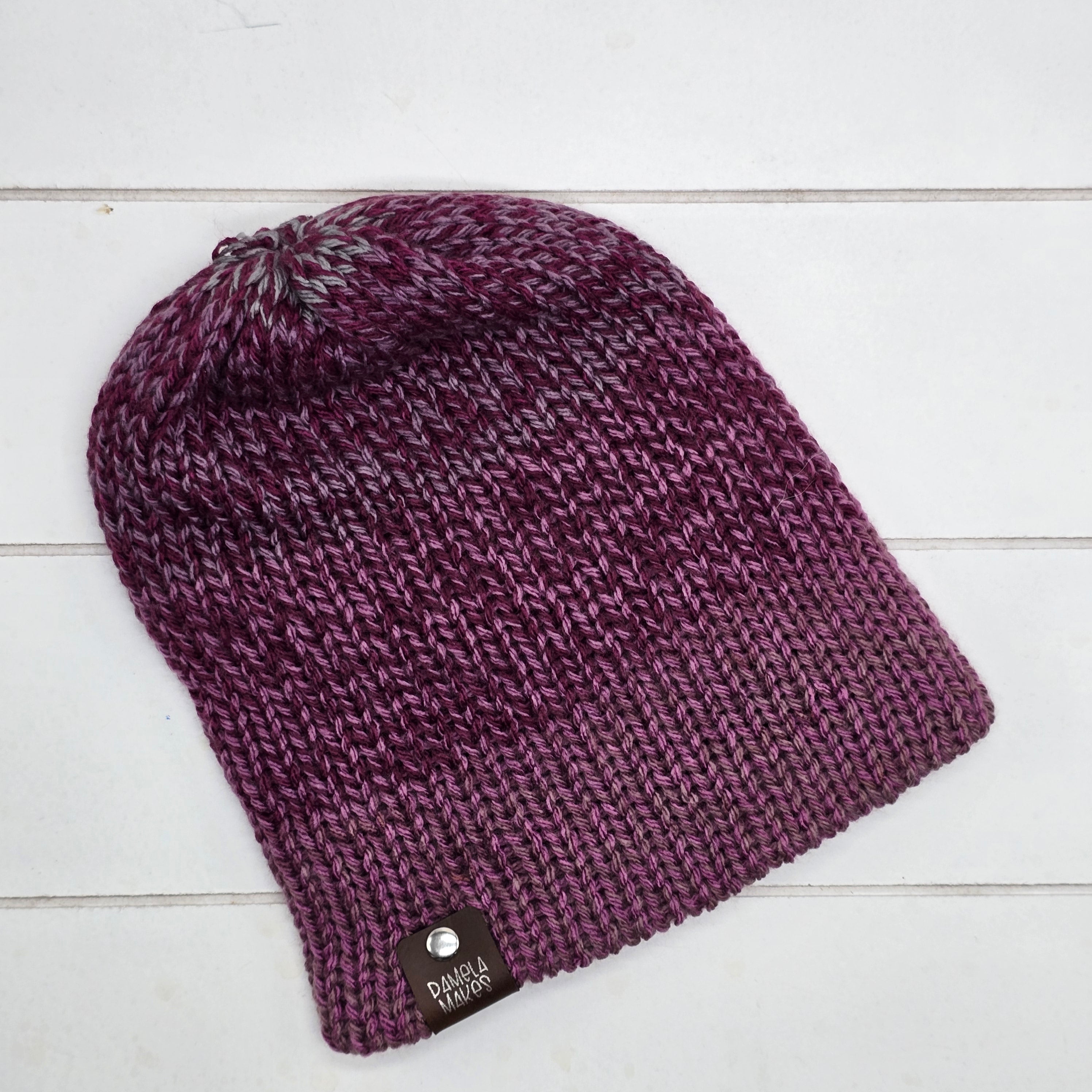 Knit Beanie Grape