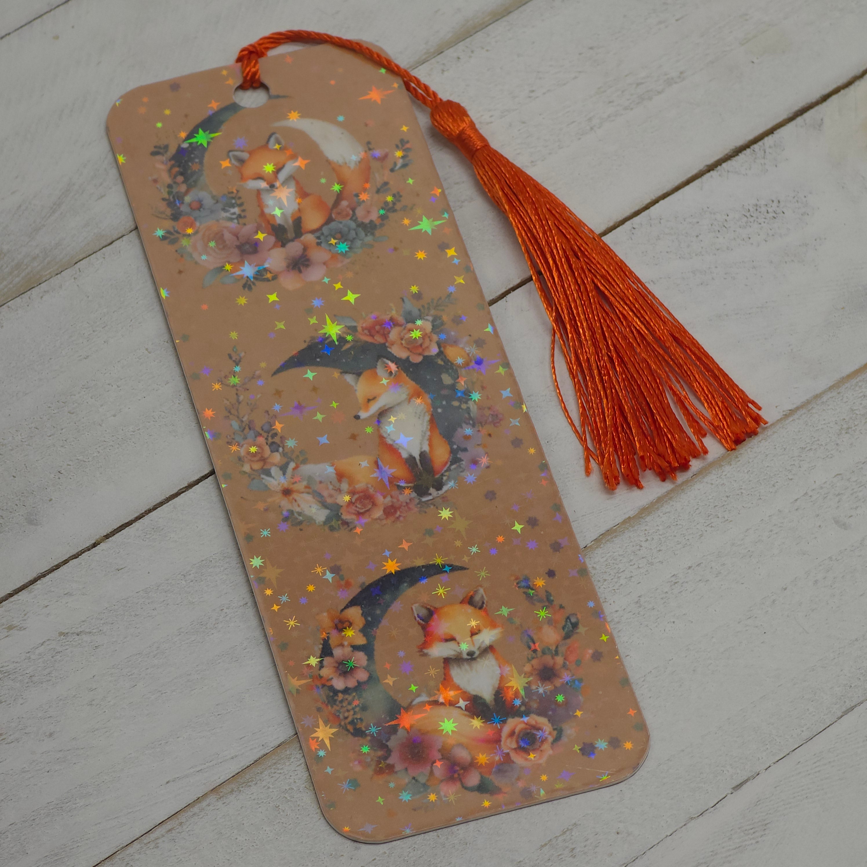 Bookmark Mystical Foxes Tan