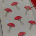 Bookmark Mushrooms on White