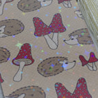 Bookmark Hedgehogs & Mushrooms