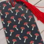 Bookmark Mushrooms on Black