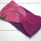 Knit Headband Raspberry Sherbet