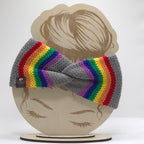 Knit Headband Rainbow Storm