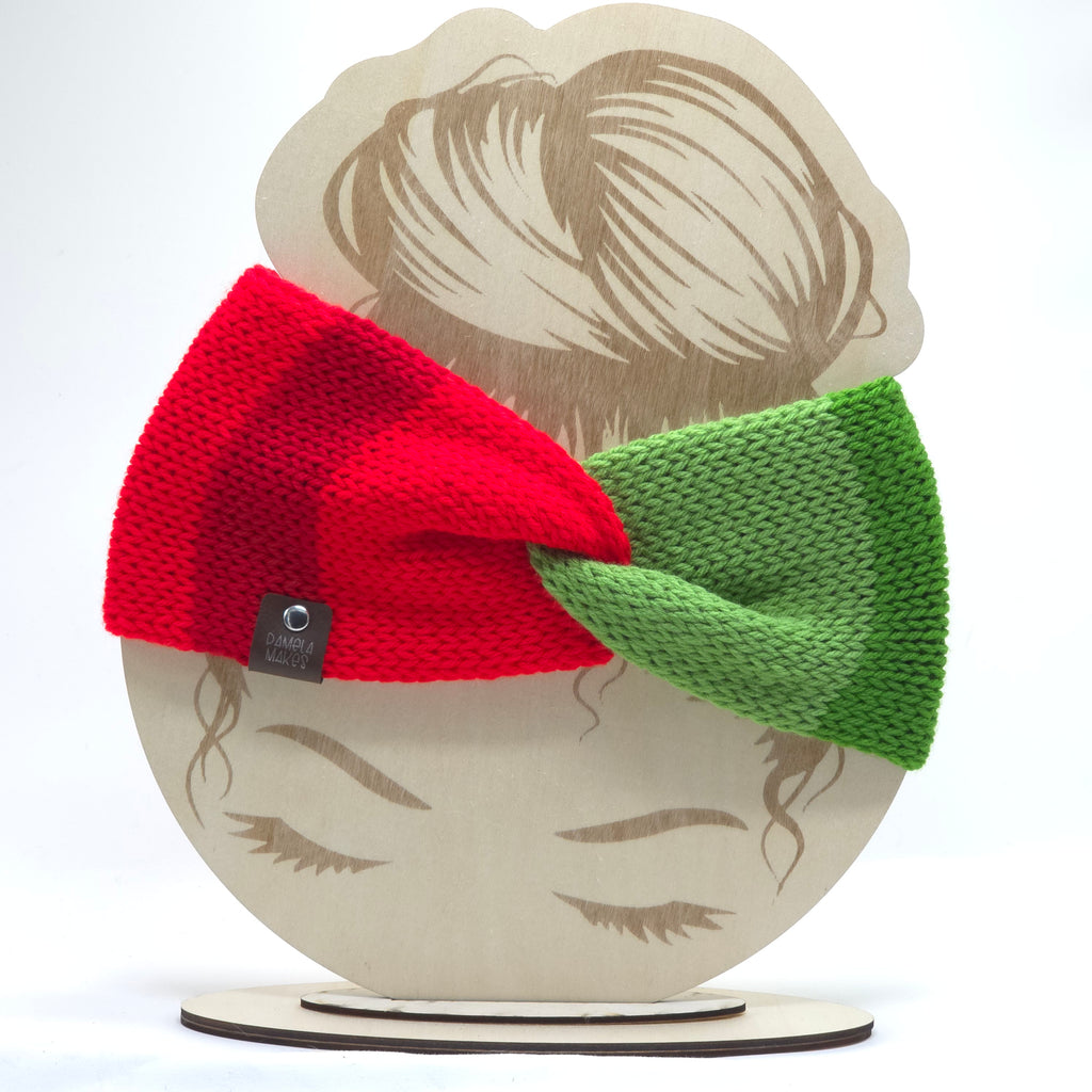 Knit Headband Christmas Parade