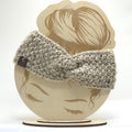 Crochet Headband Earwarmer Textured Oatmeal