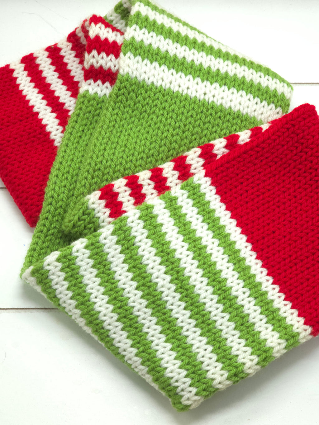 Knit Infinity Scarf - Grinch