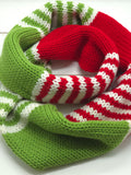 Knit Infinity Scarf - Grinch