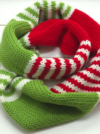 Knit Infinity Scarf - Grinch