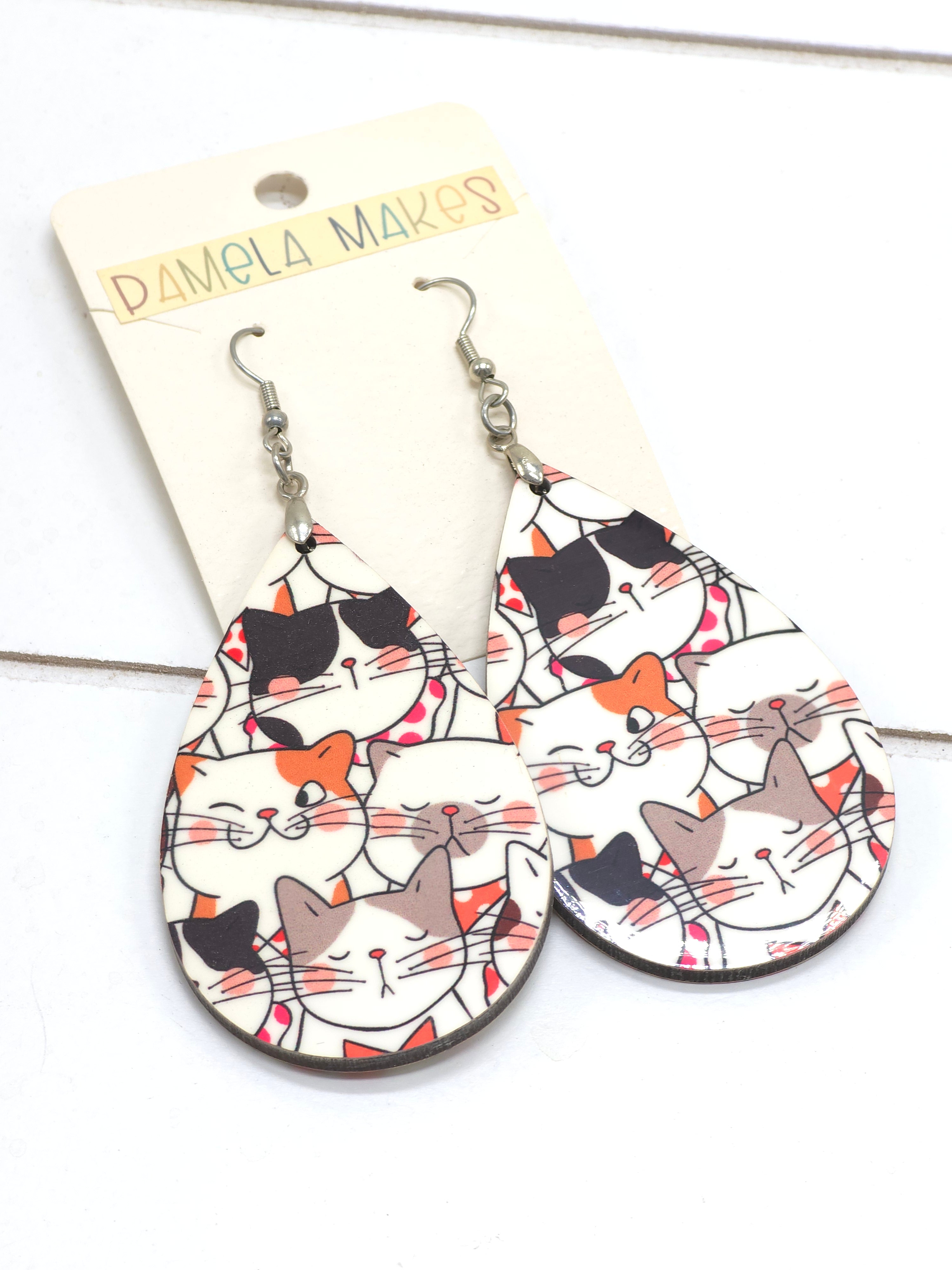 Earrings - Cool Cats