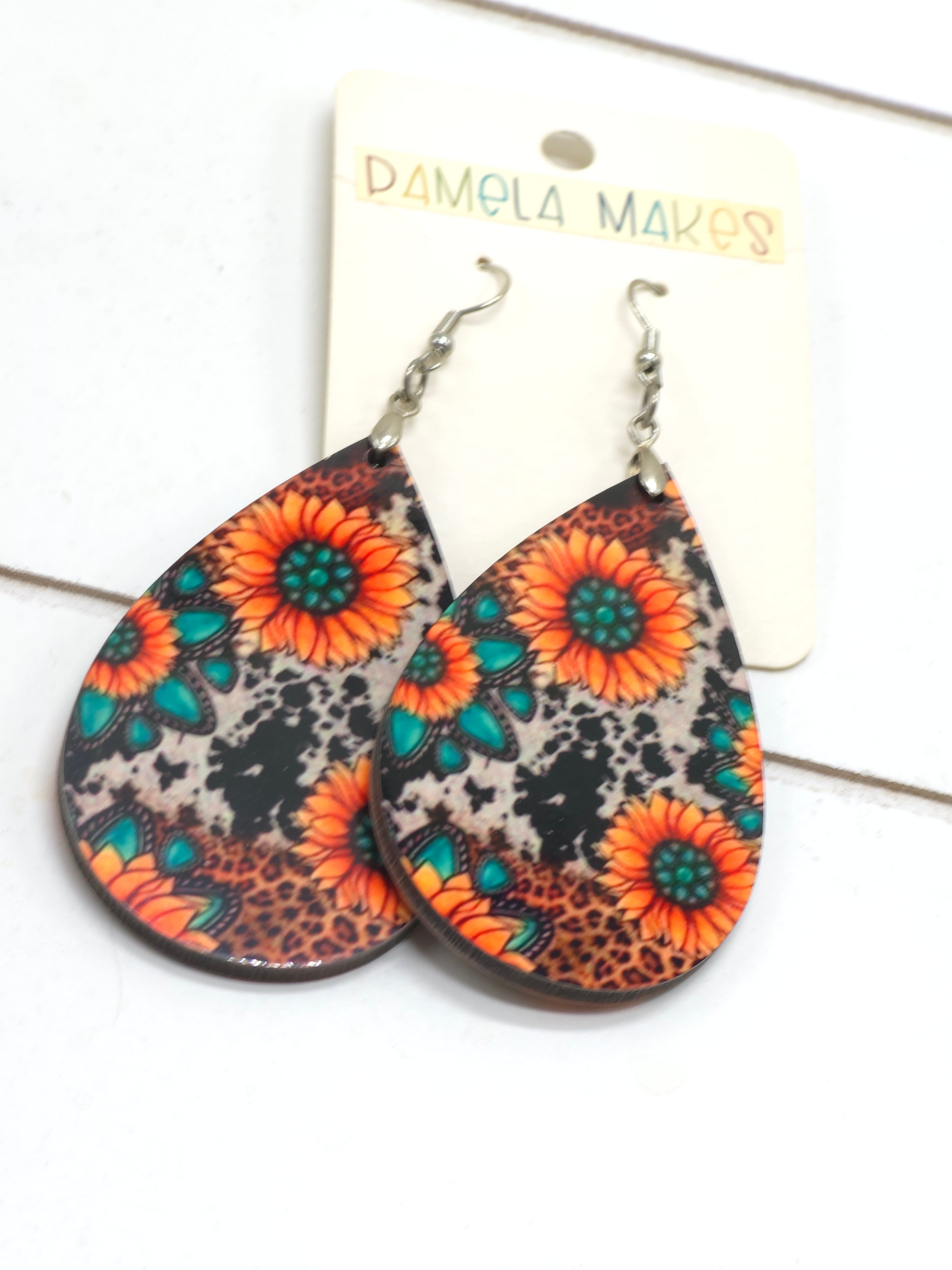Earrings - Sunflowers