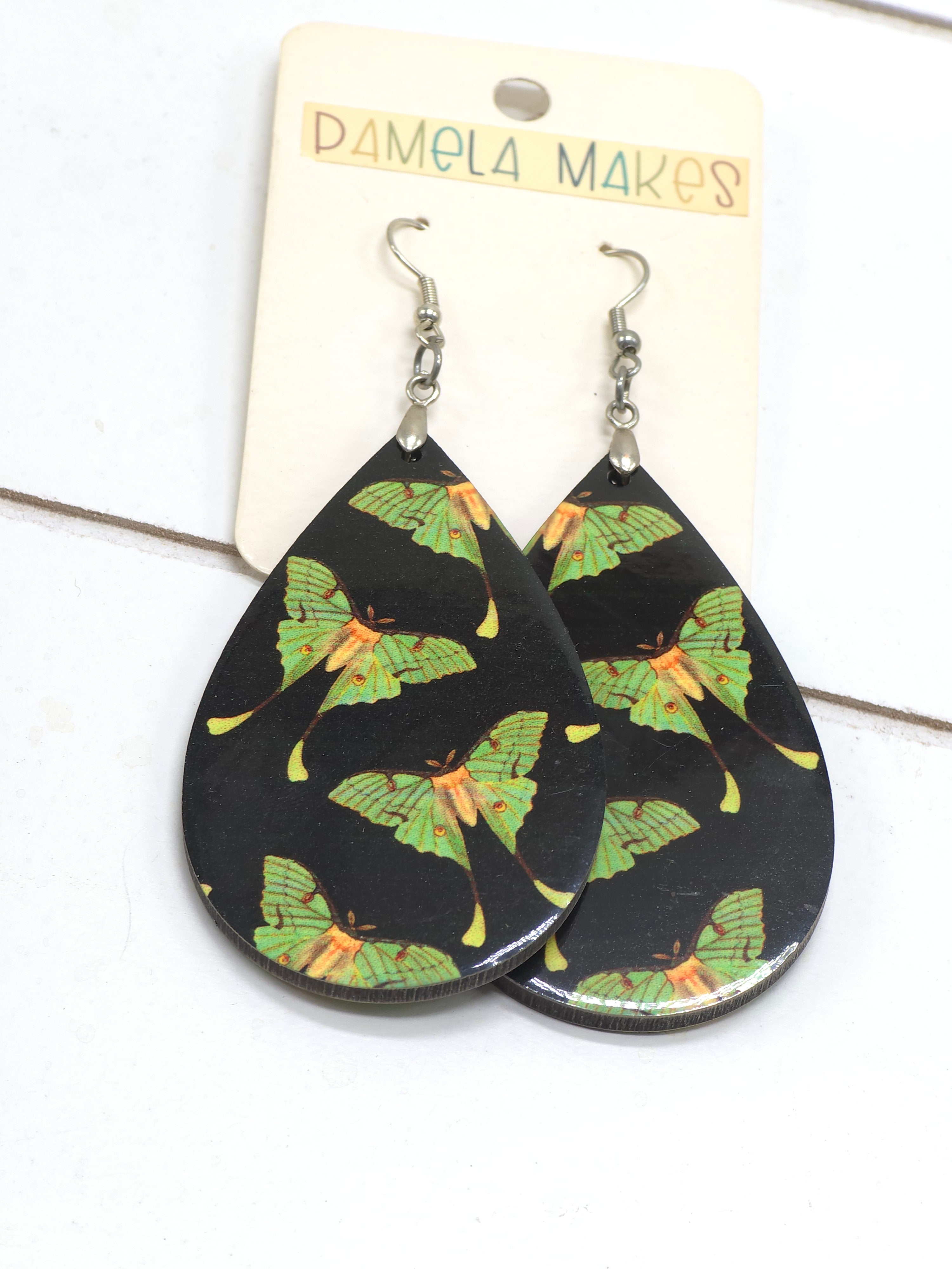 Earrings - Luna Moths