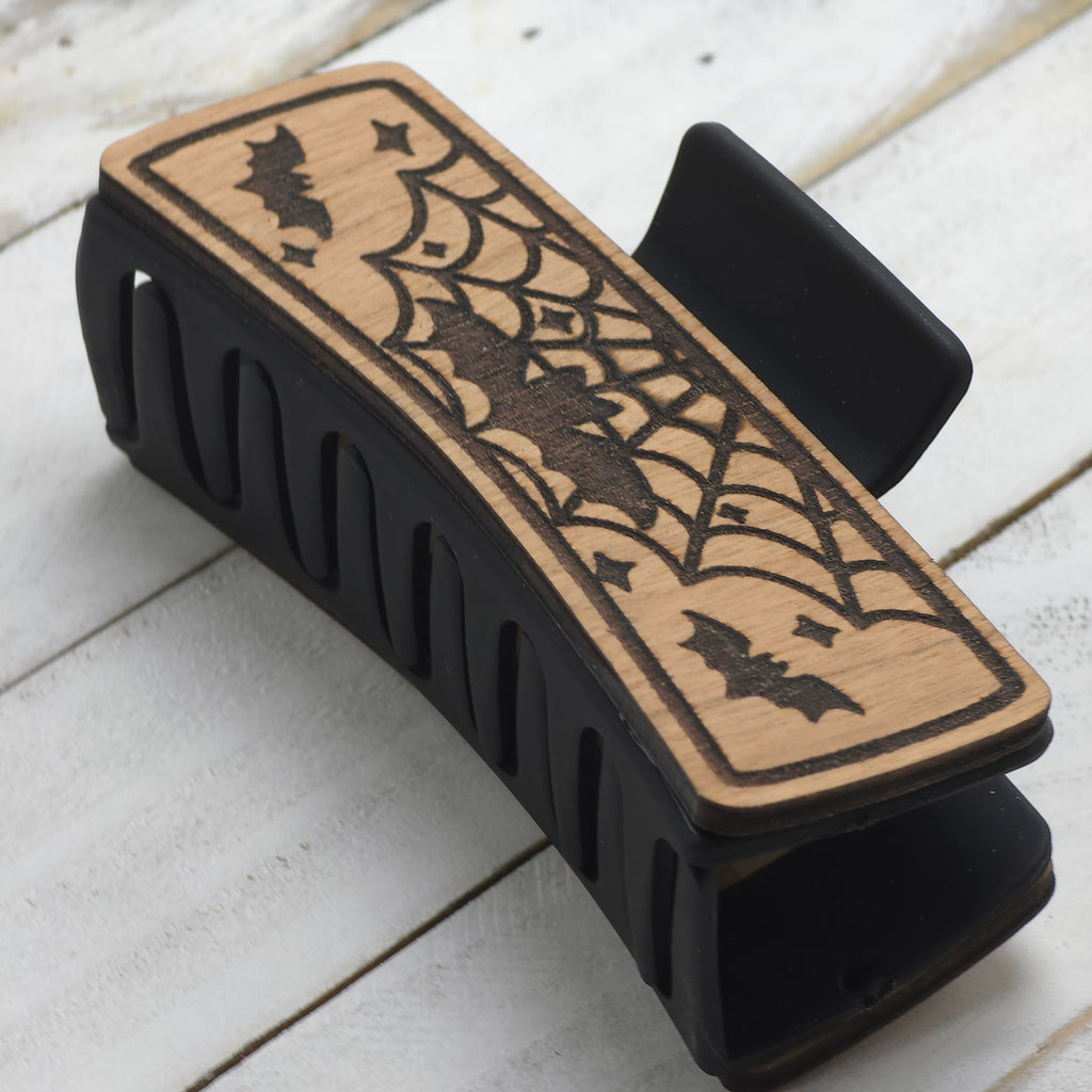 Hair Clip : Spider webs