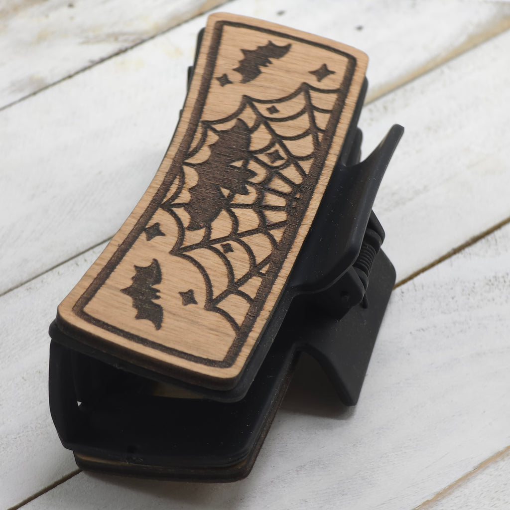 Hair Clip : Spider webs