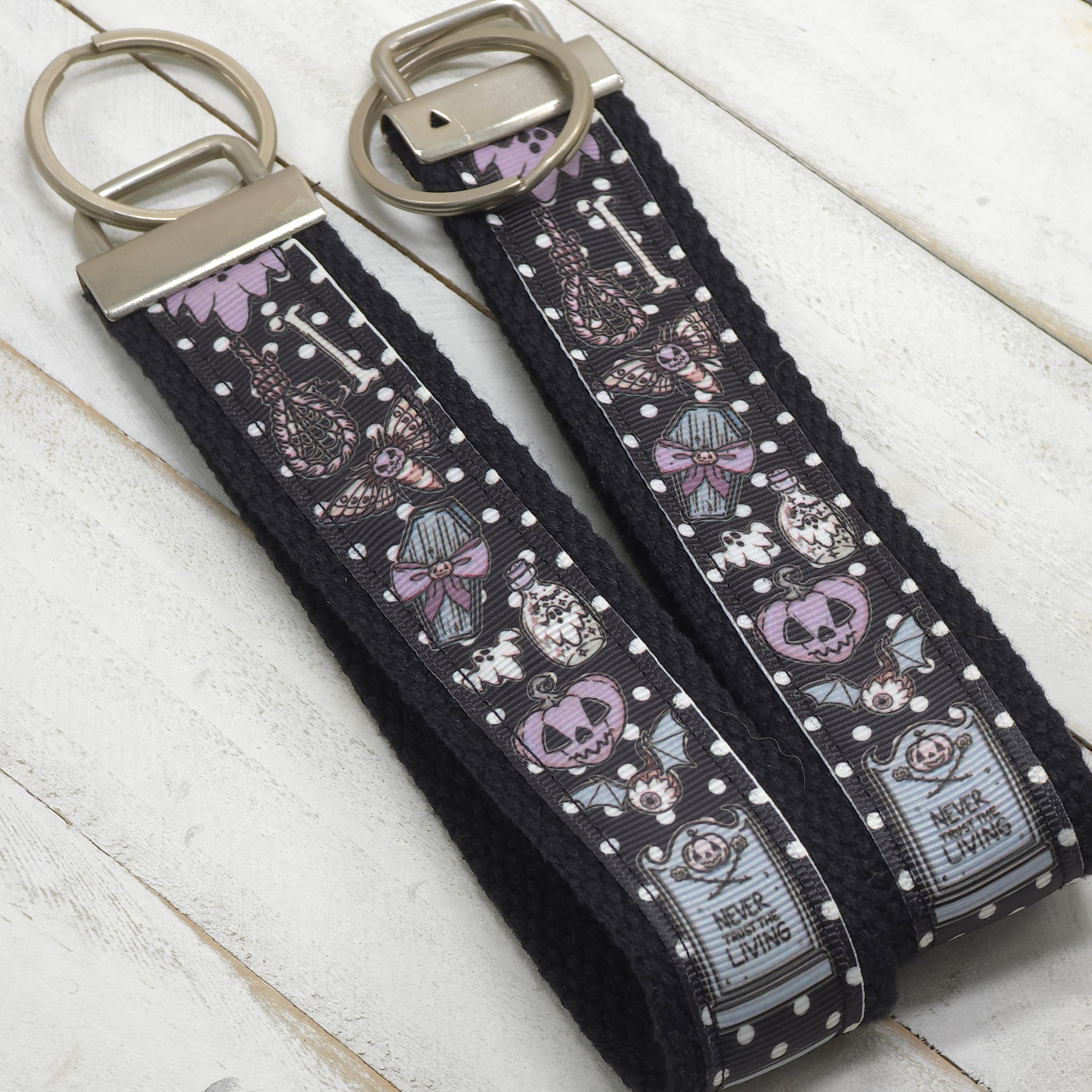 Key Fob - Pastel Goth Black