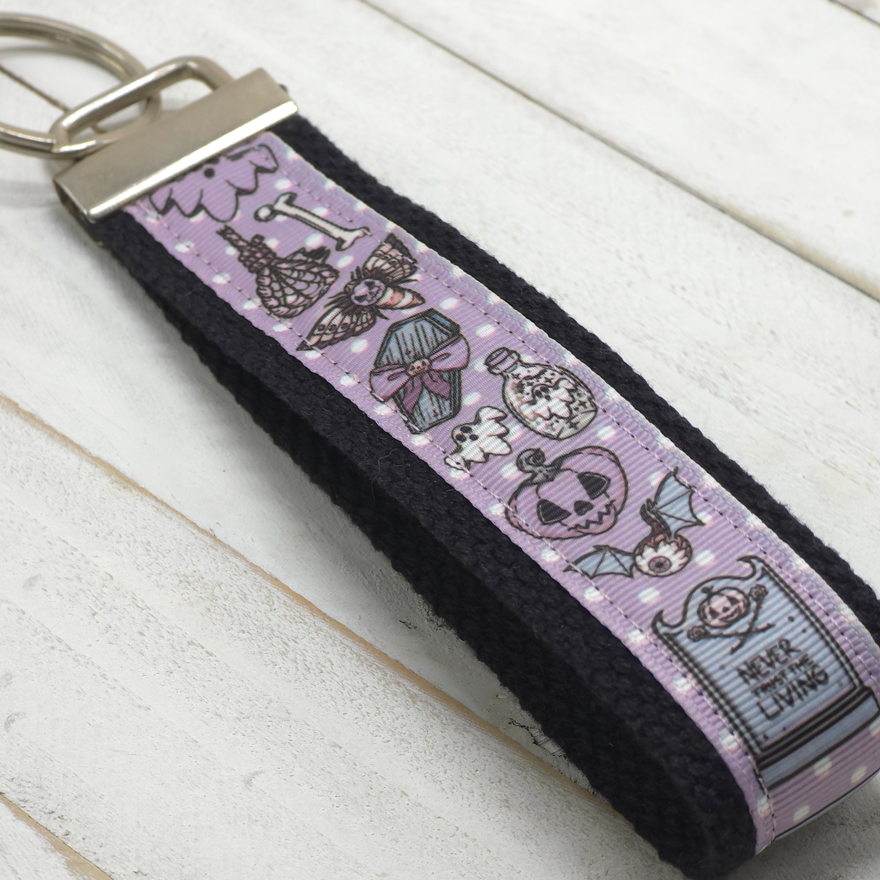 Key Fob - Pastel Goth Purple