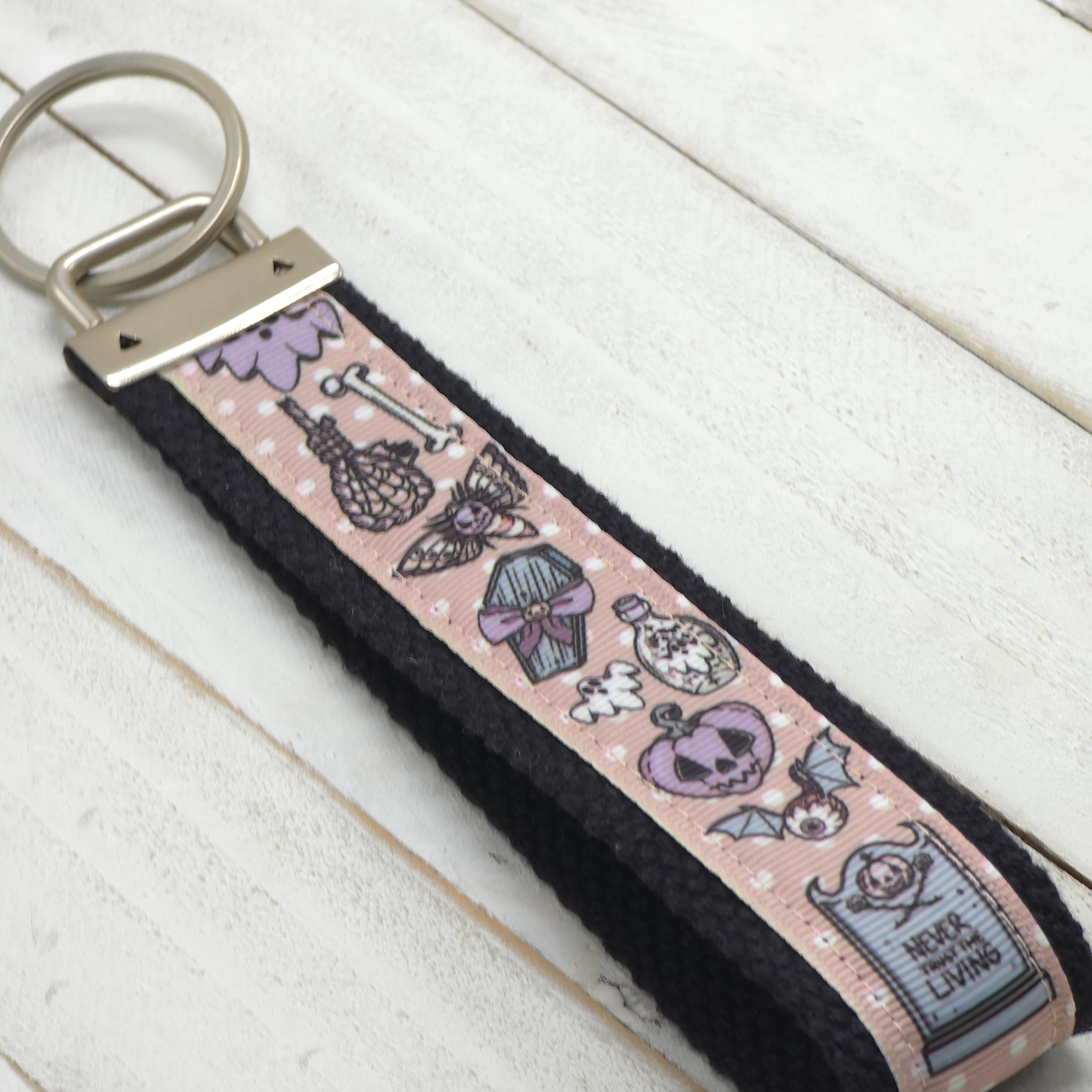 Key Fob - Pastel Goth Pink