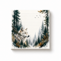 Spirit Wolf Lined Notepad | 4x4
