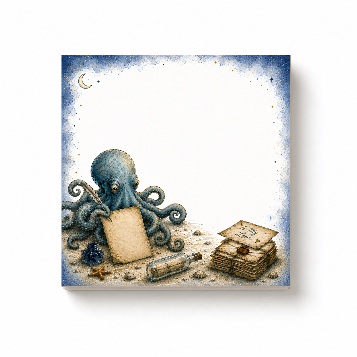 Lovesick Octopus Notepad | 4x4
