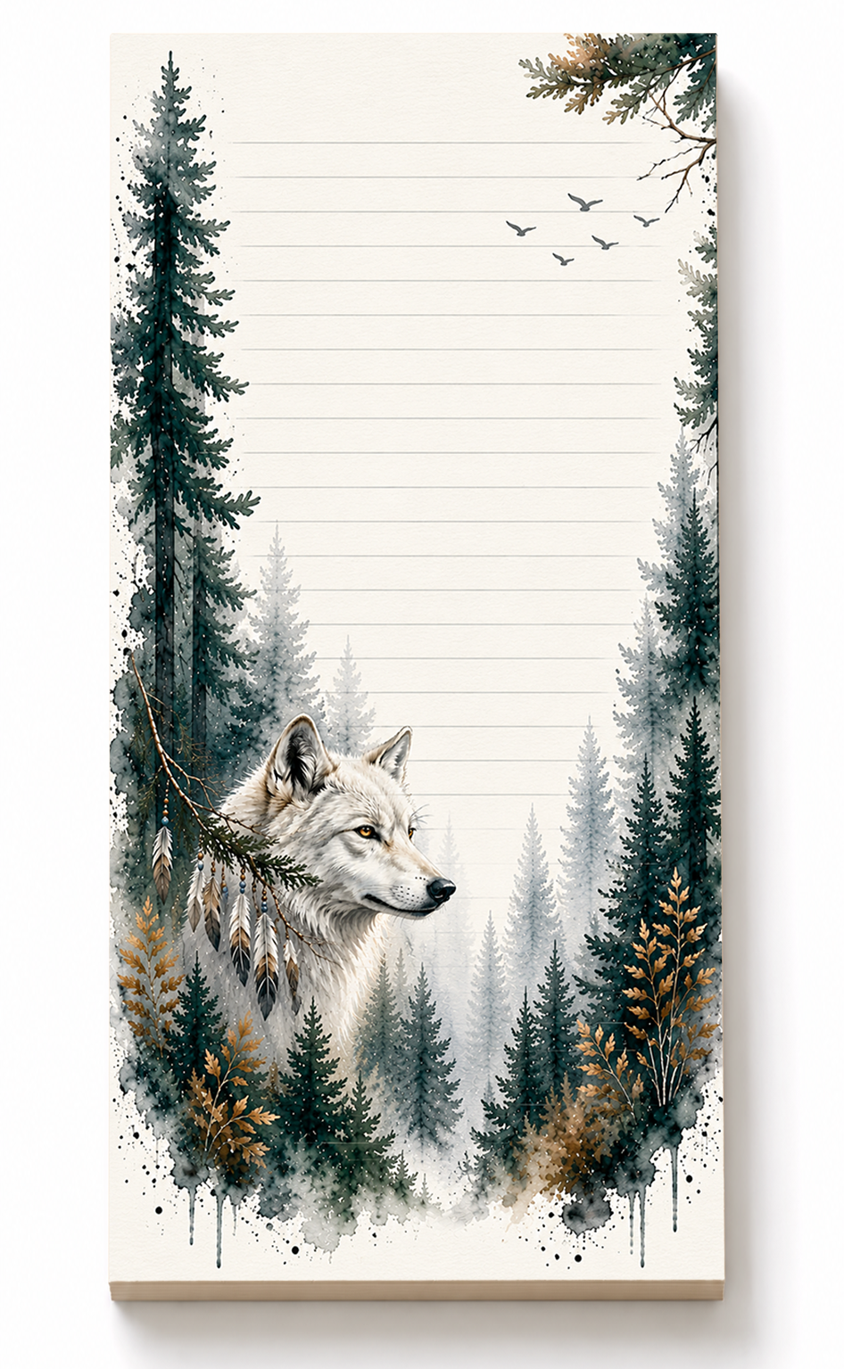 Spirit Wolf Notepad | 4x8
