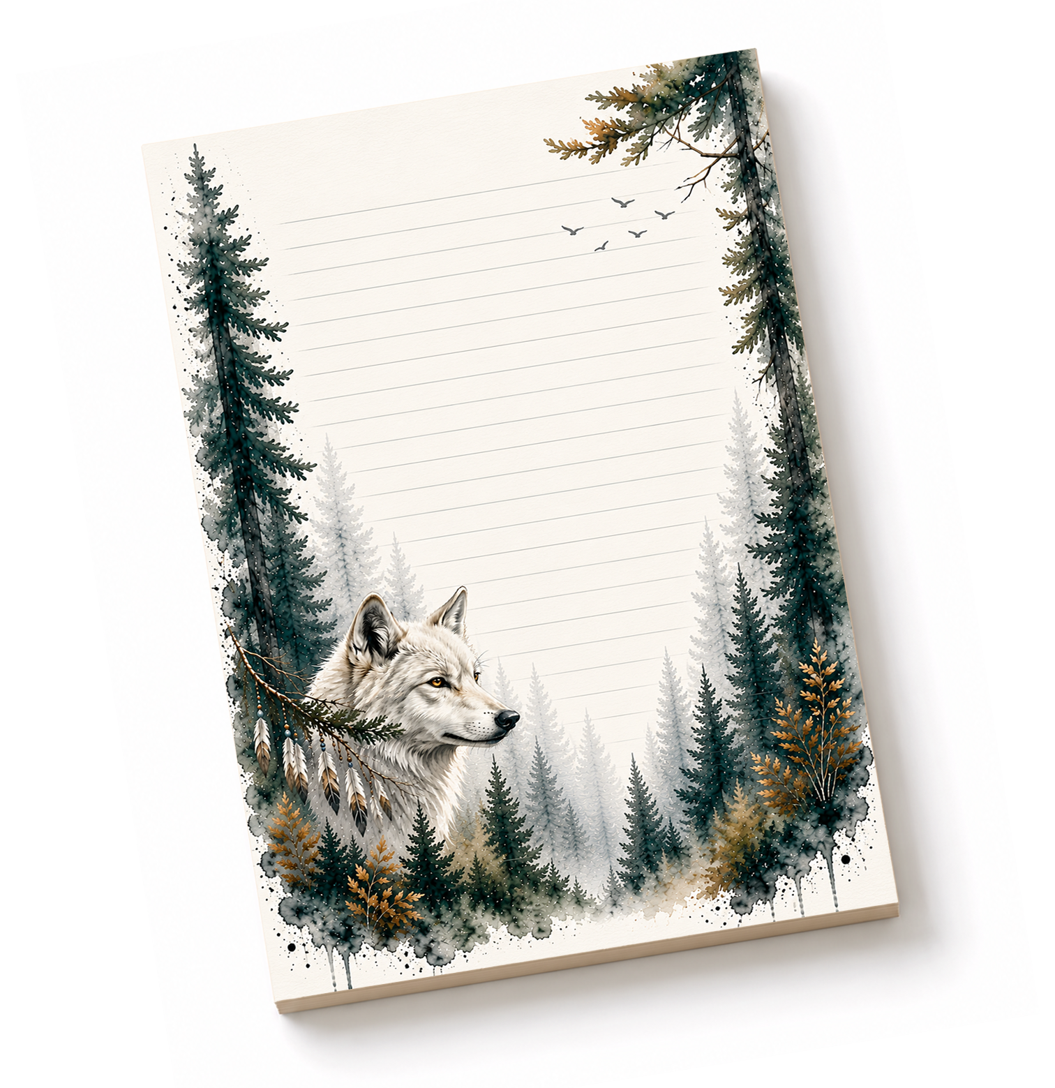 Spirit Wolf Desk Pad | 5.5X8.5