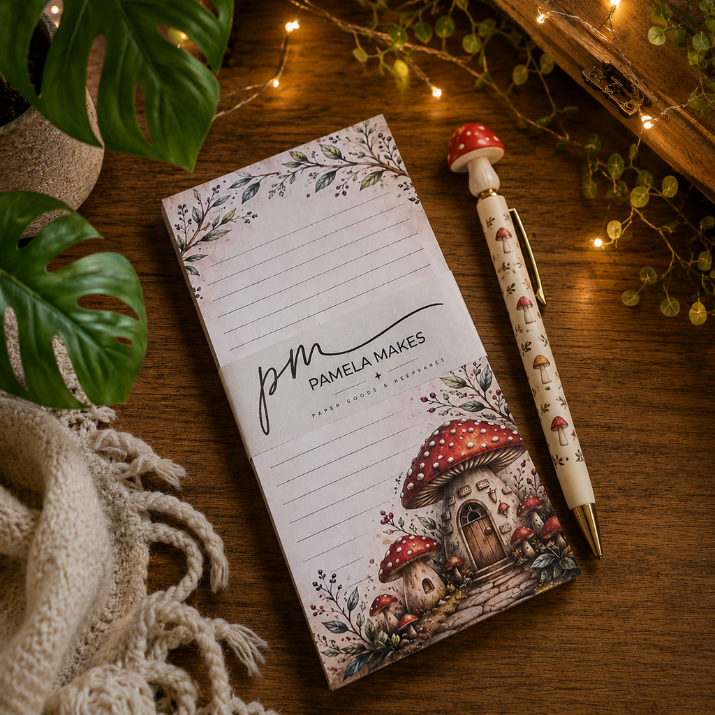 Woodland Mushroom Notepad | 4x8