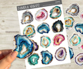 Crystals Agate Sticker Sheet