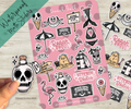 Sticker Sheet Beach Goth