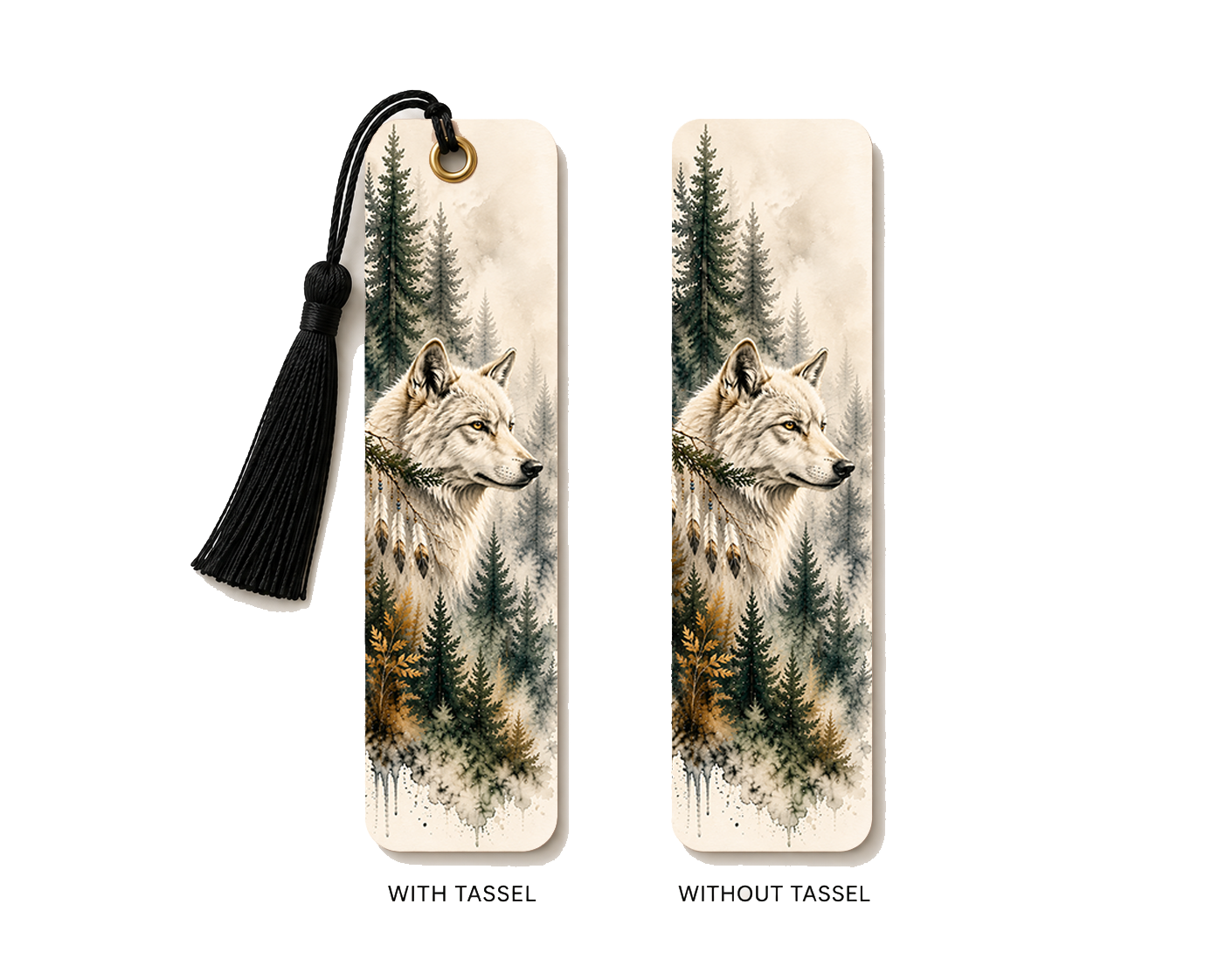 Spirit Wolf Bookmark | 2x6