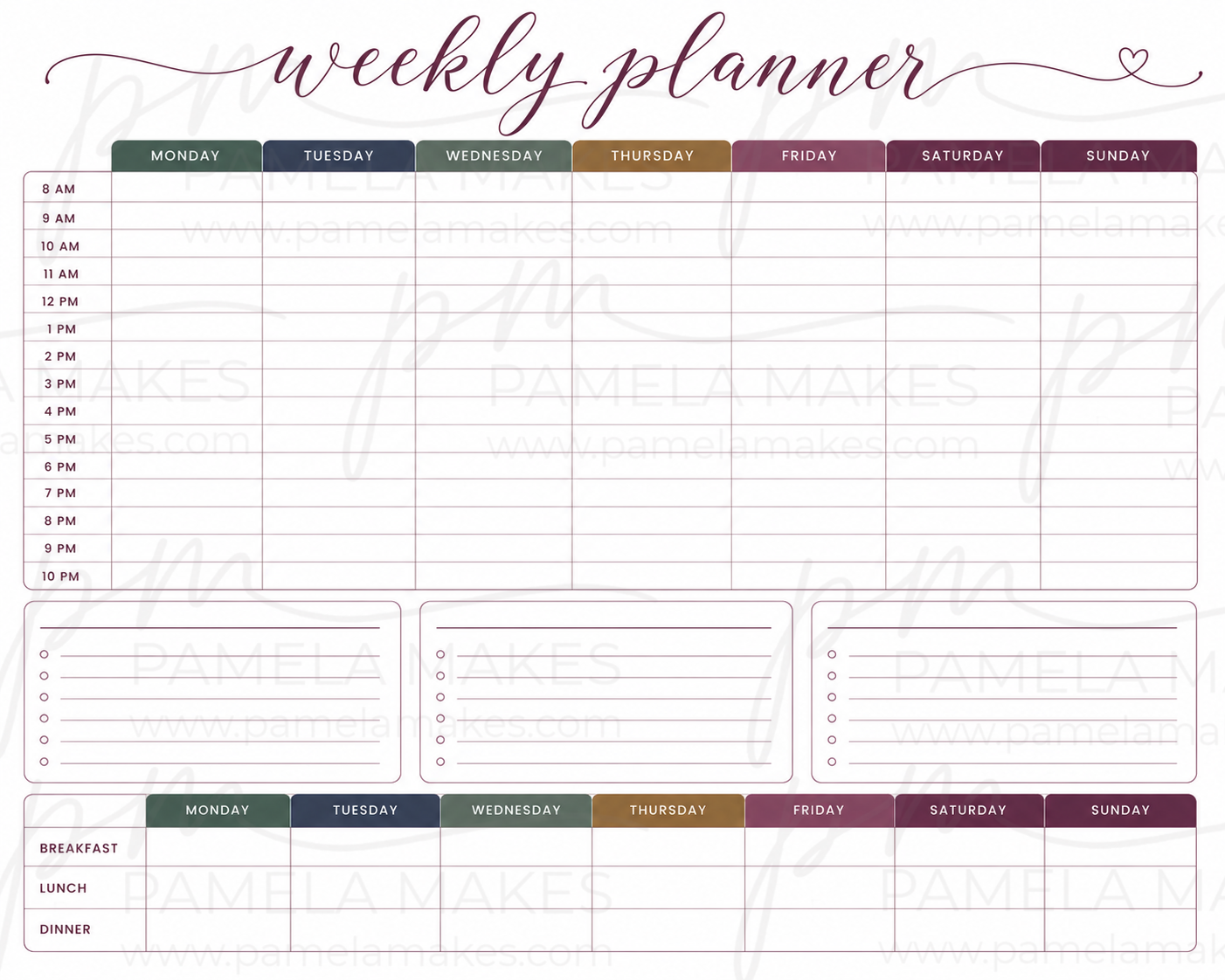The Minimalist Planner Notepad | 11x8.5