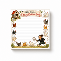 Crazy Chicken Lady Notepad | 4x4