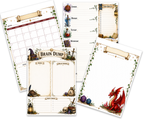 Dragons & Dungeons 6-Month Planner & Brain Dump Journal | 6X9