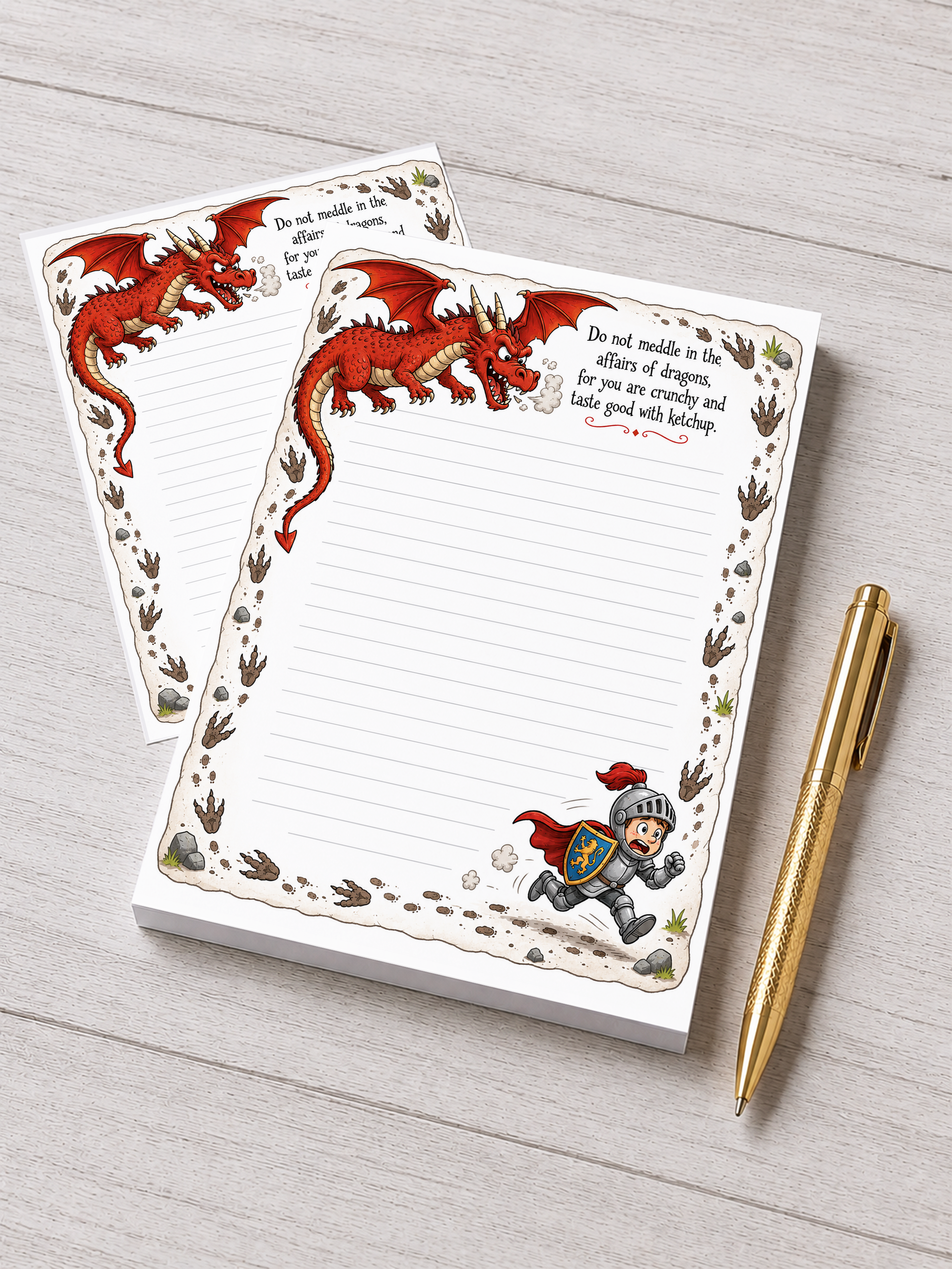 Do Not Meddle Dragons Notepad | 5x7