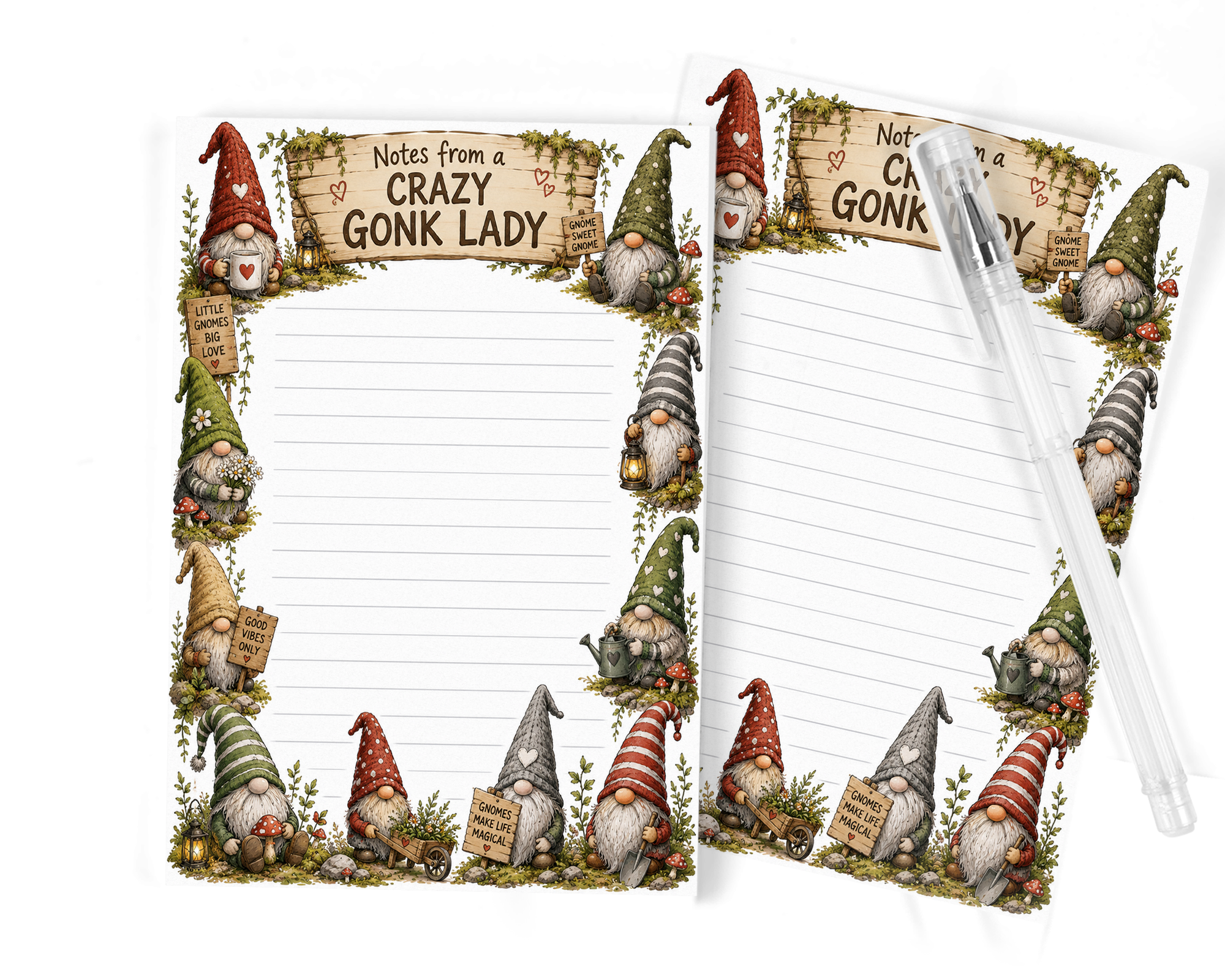 Gonk Gnomes Notepad | 5x7