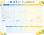 Lemonade Work & Home Weekly Planner Notepad | 11x8.5