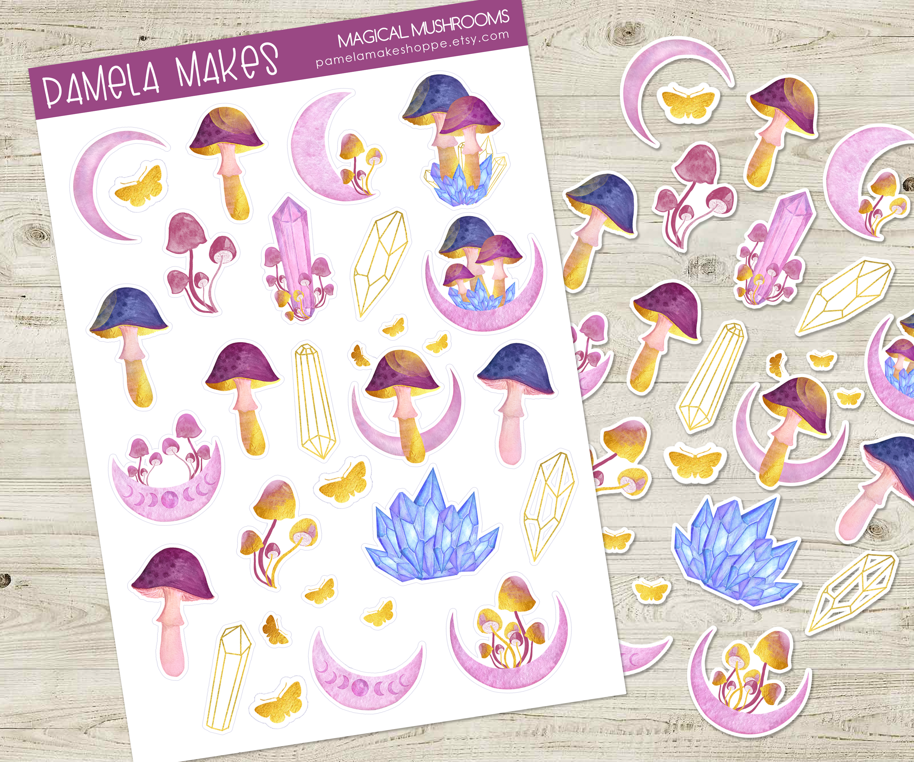 Magical Mushrooms Sticker Sheet