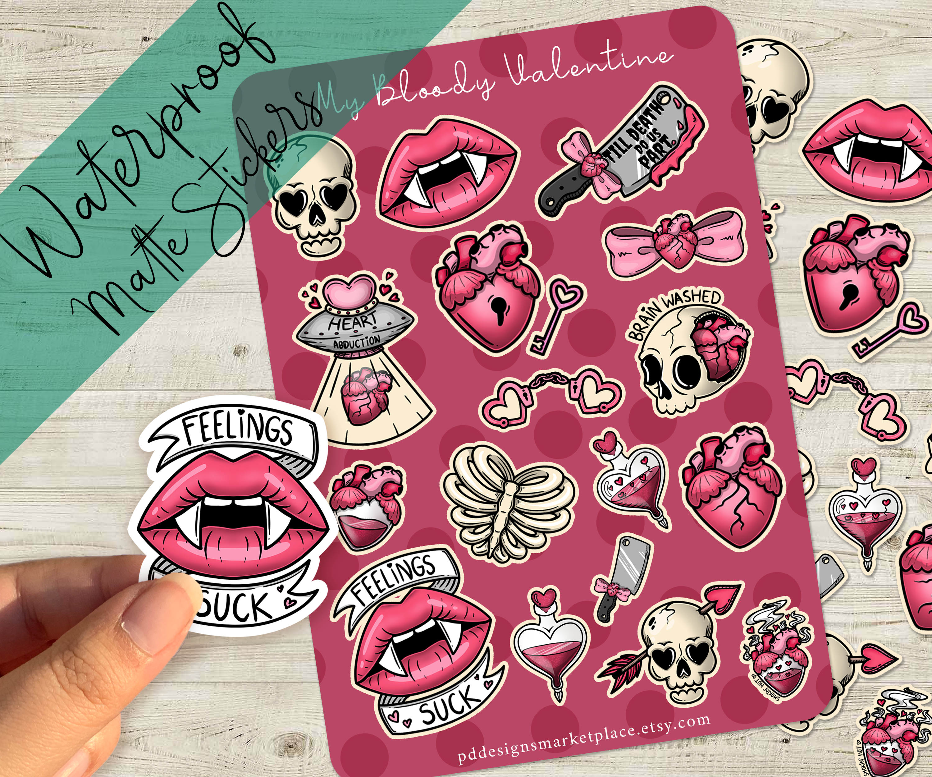 My Bloody Valentine Sticker Sheet