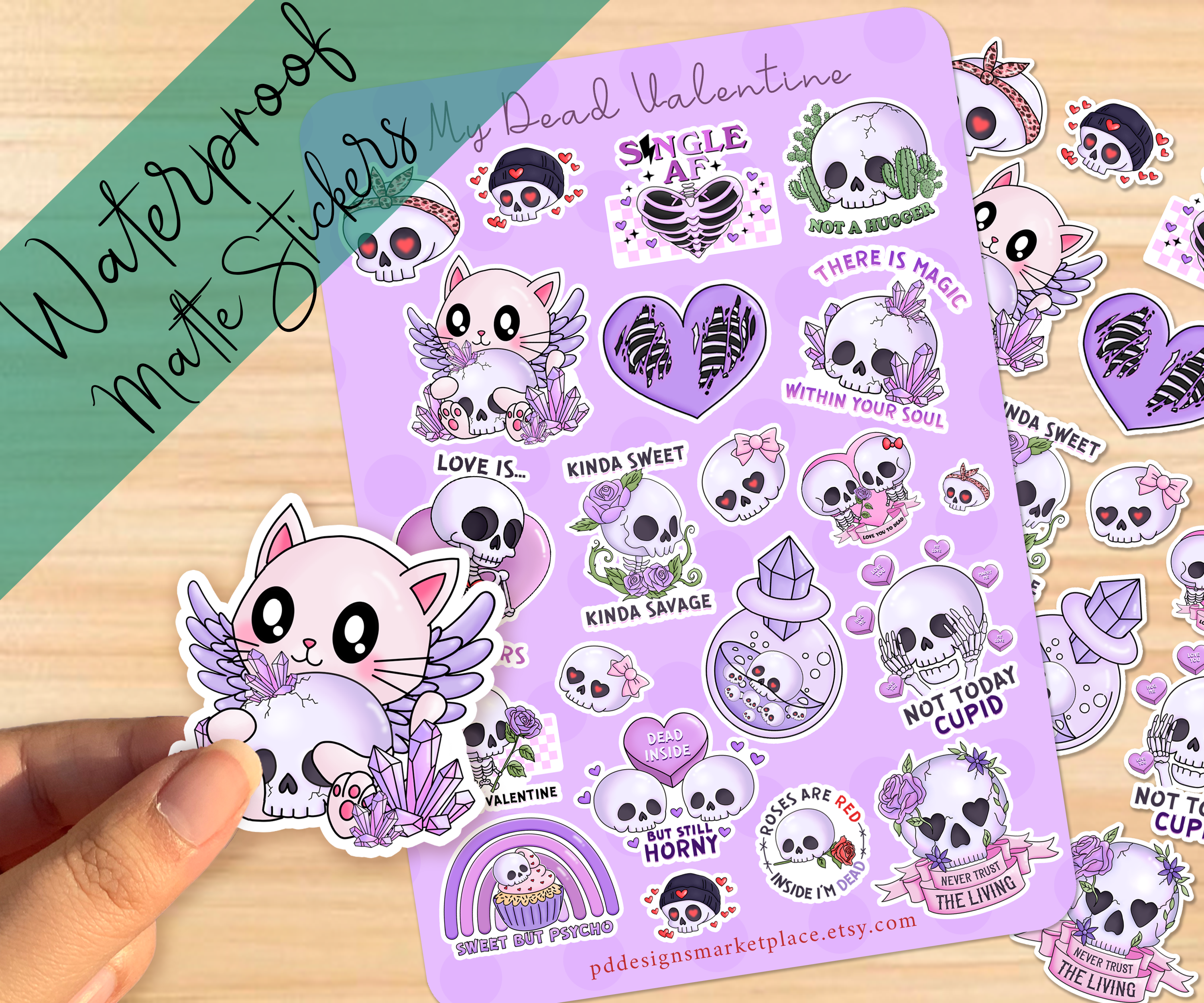 My Dead Valentine Sticker Sheet