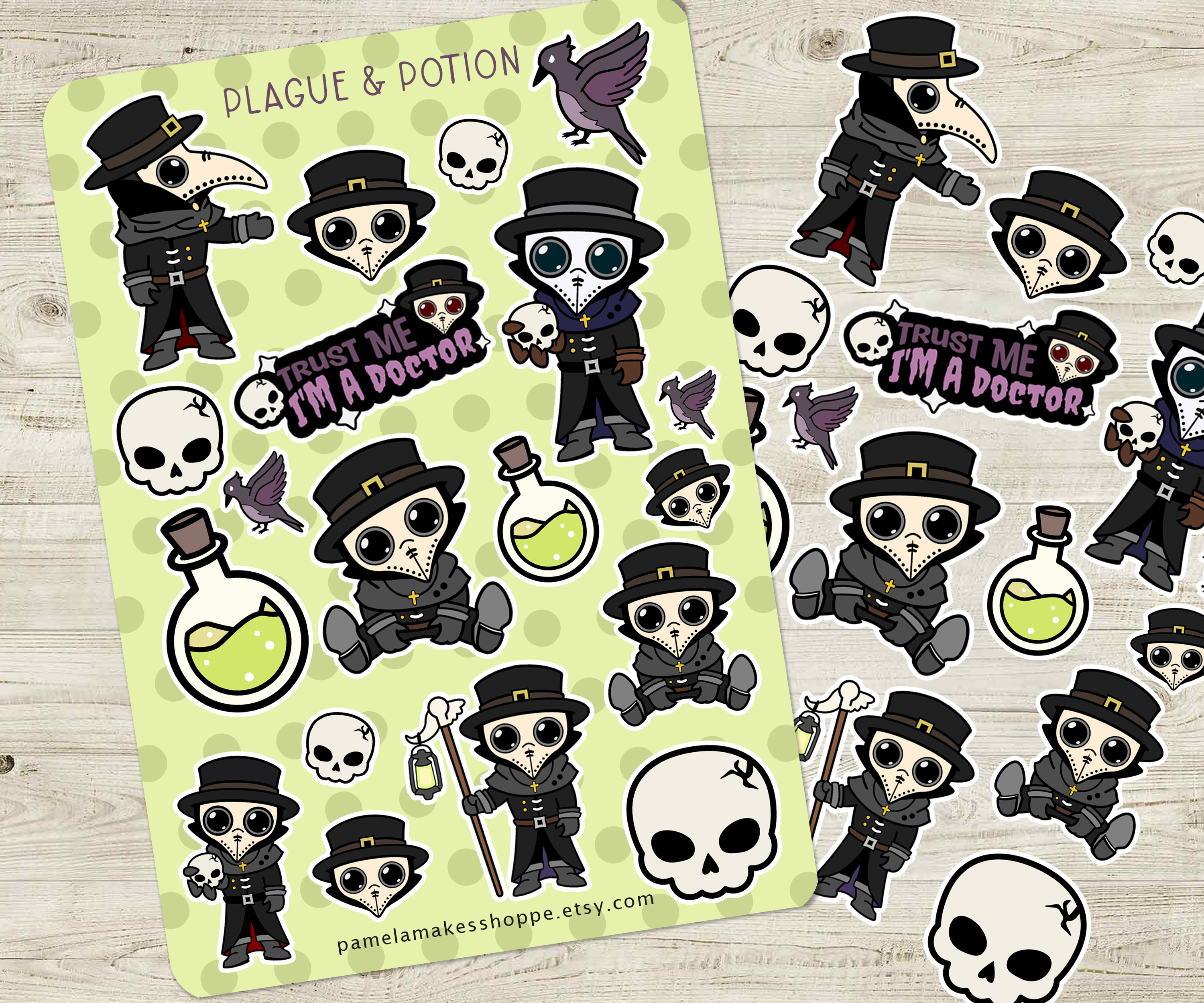 Plague & Potion Sticker Sheet