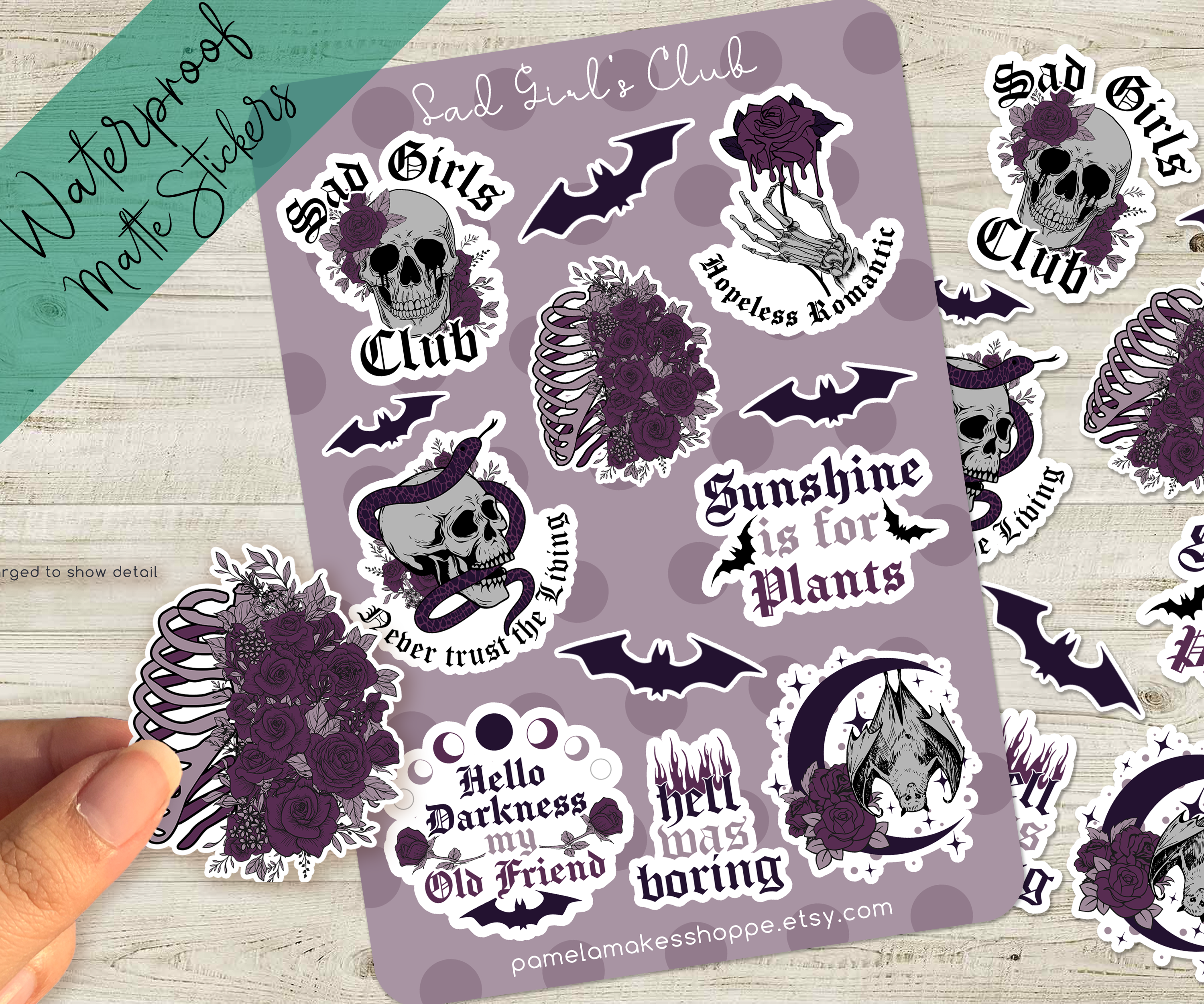 Sad Girl's Club Sticker Sheet