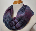 Knit Infinity Scarf - Grape Denim