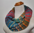 Knit Infinity Scarf - Rainbow