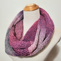 Knit Infinity Scarf - Raspberry Wine