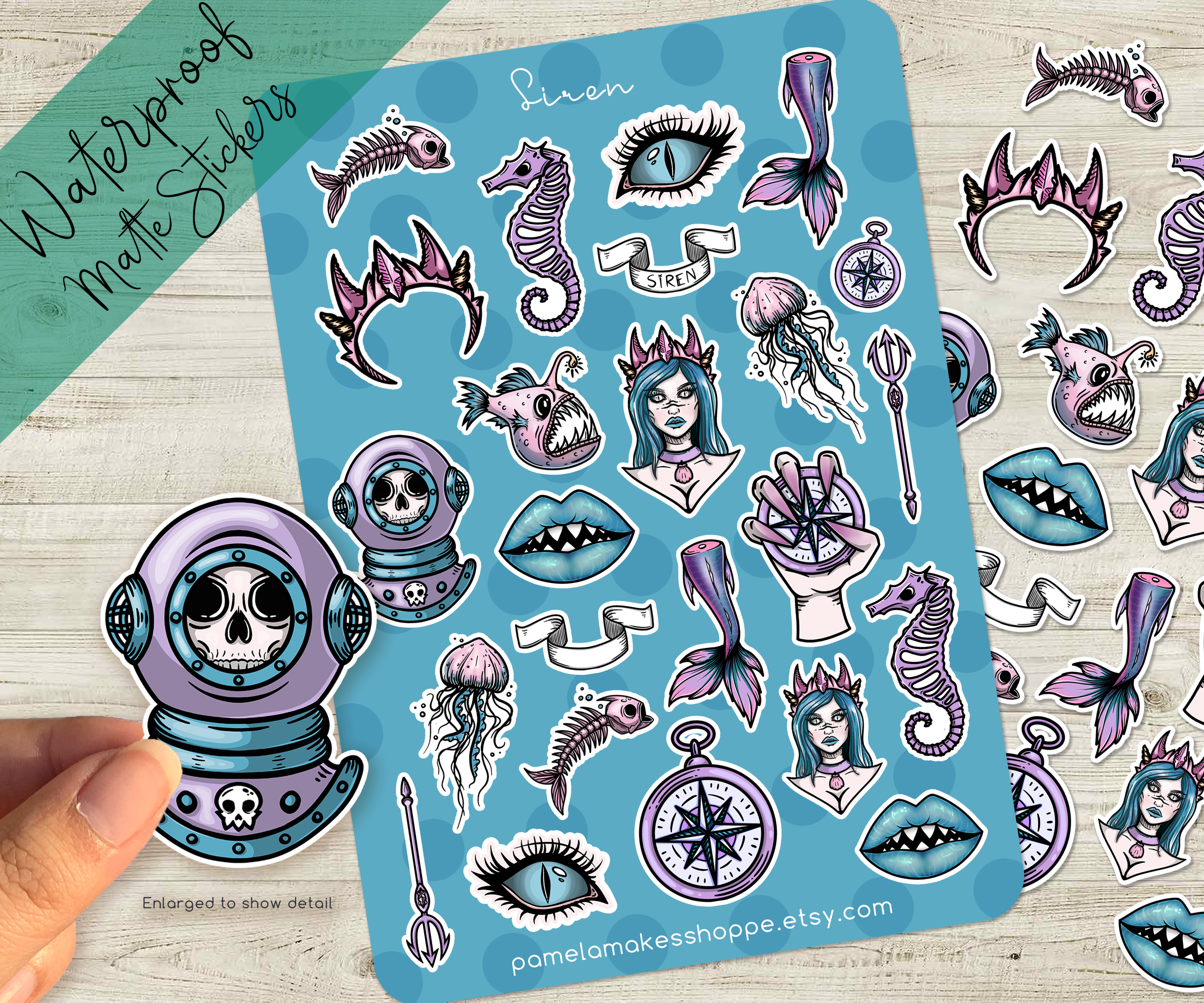 Siren Sticker Sheet