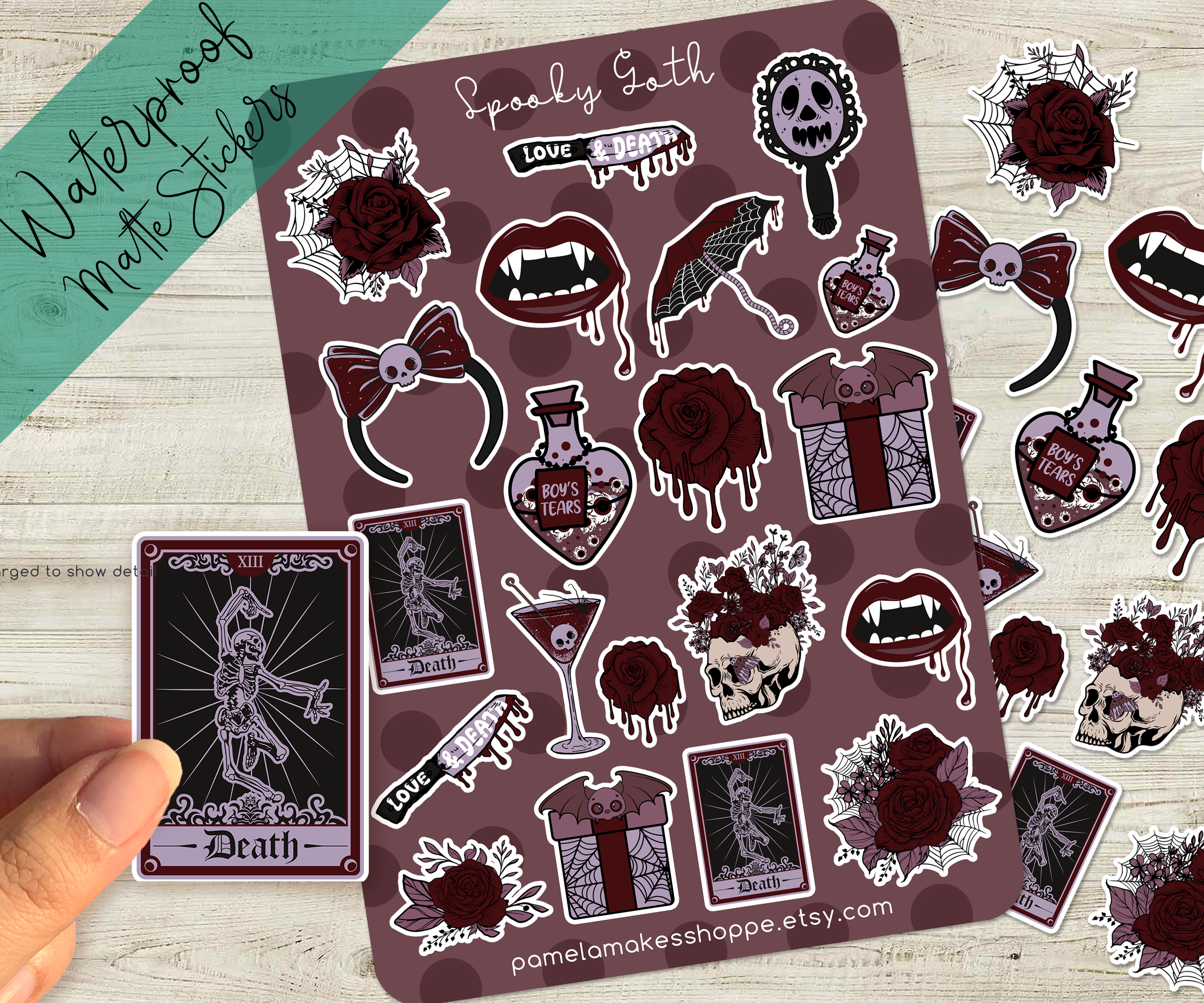 Spooky Goth Sticker Sheet