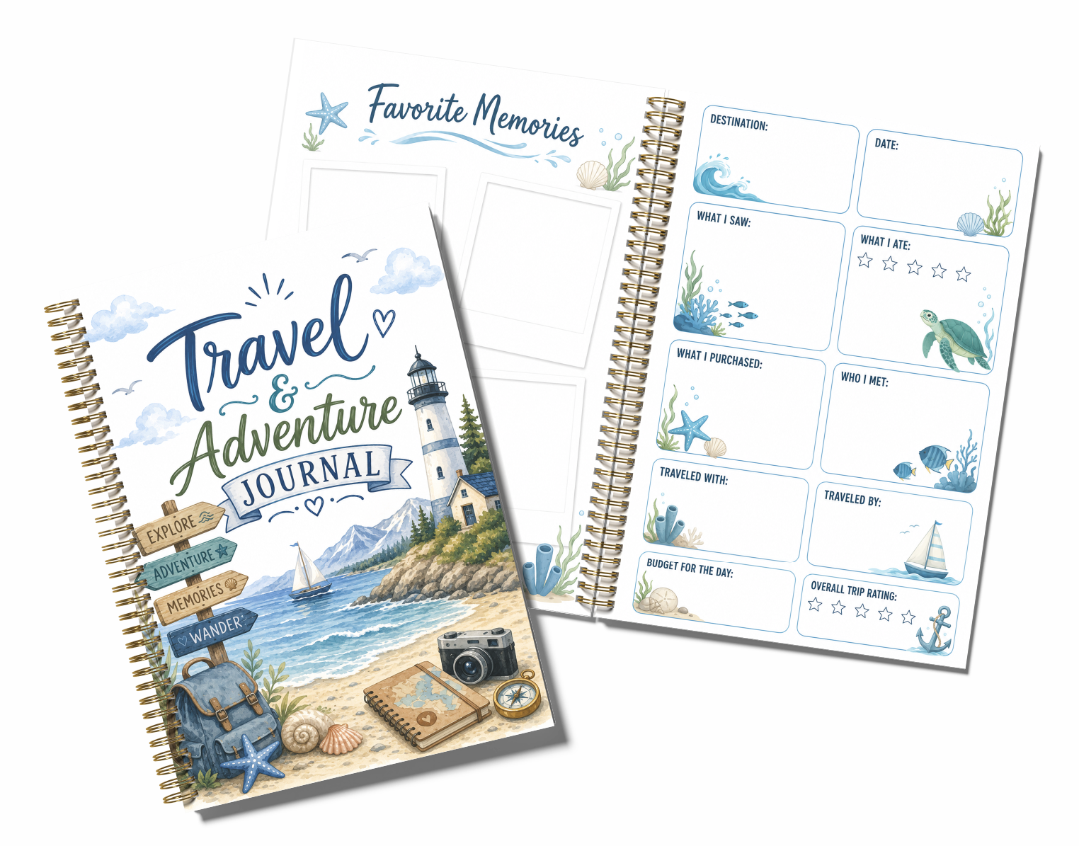 Beach Travel & Adventure Journal | 5.5 x 8.5