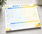 Lemonade Work & Home Weekly Planner Notepad | 11x8.5