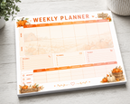 Pumpkin Patch  Work & Home Weekly Planner Notepad | 11x8.5