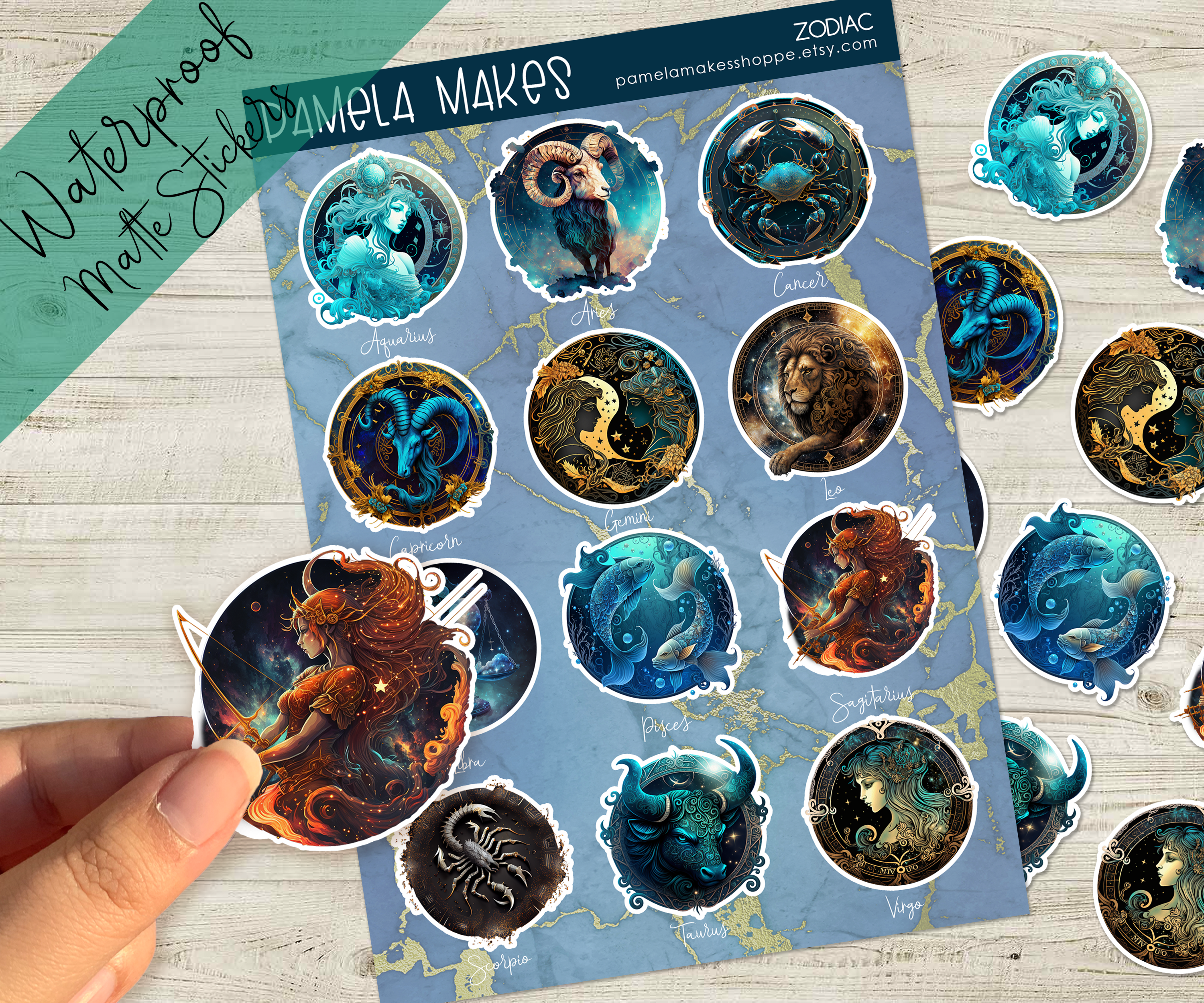 Zodiac Sticker Sheet